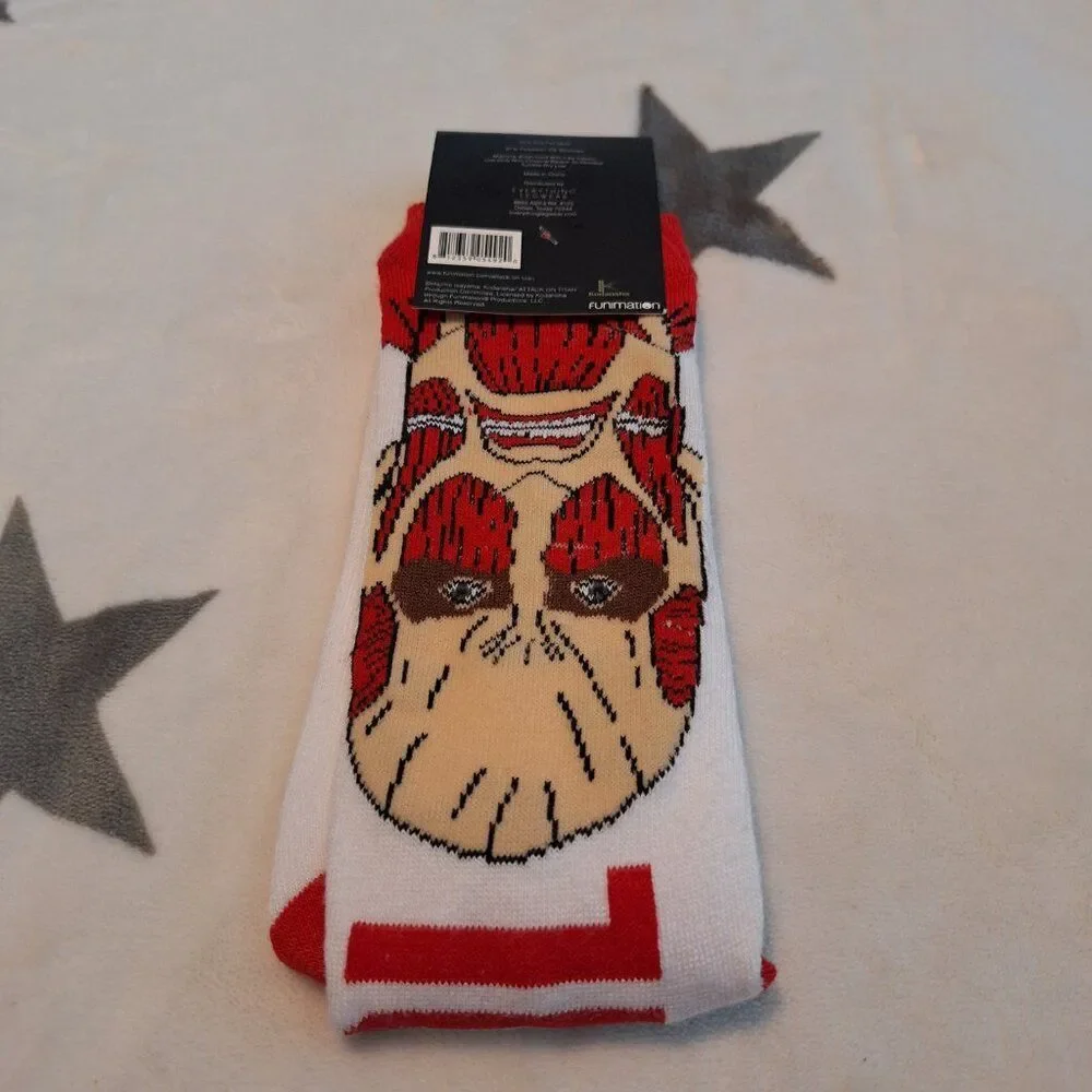 Attack On Titan Socks Colossal Everything‎ Legwear Anime Novelty Casual